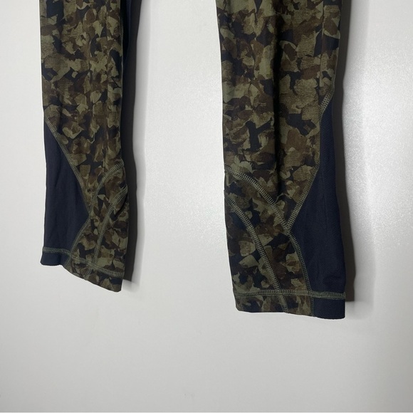 Lululemon Run Inspire Crop II Leggings 23” Mystic Jungle Fatigue Green Size 6 - Picture 7 of 9